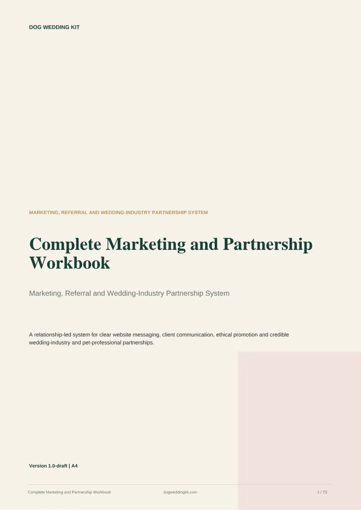 Complete Marketing and Partnership Workbook cover